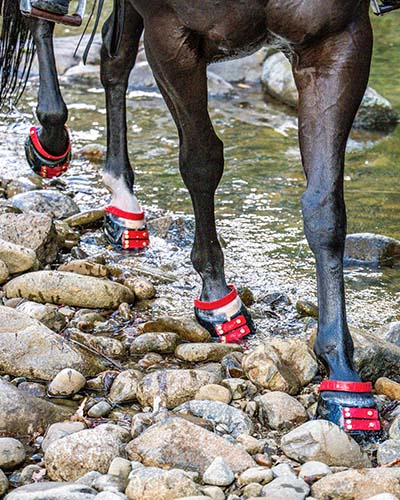 Scoot Boots Classic in muddy conditions